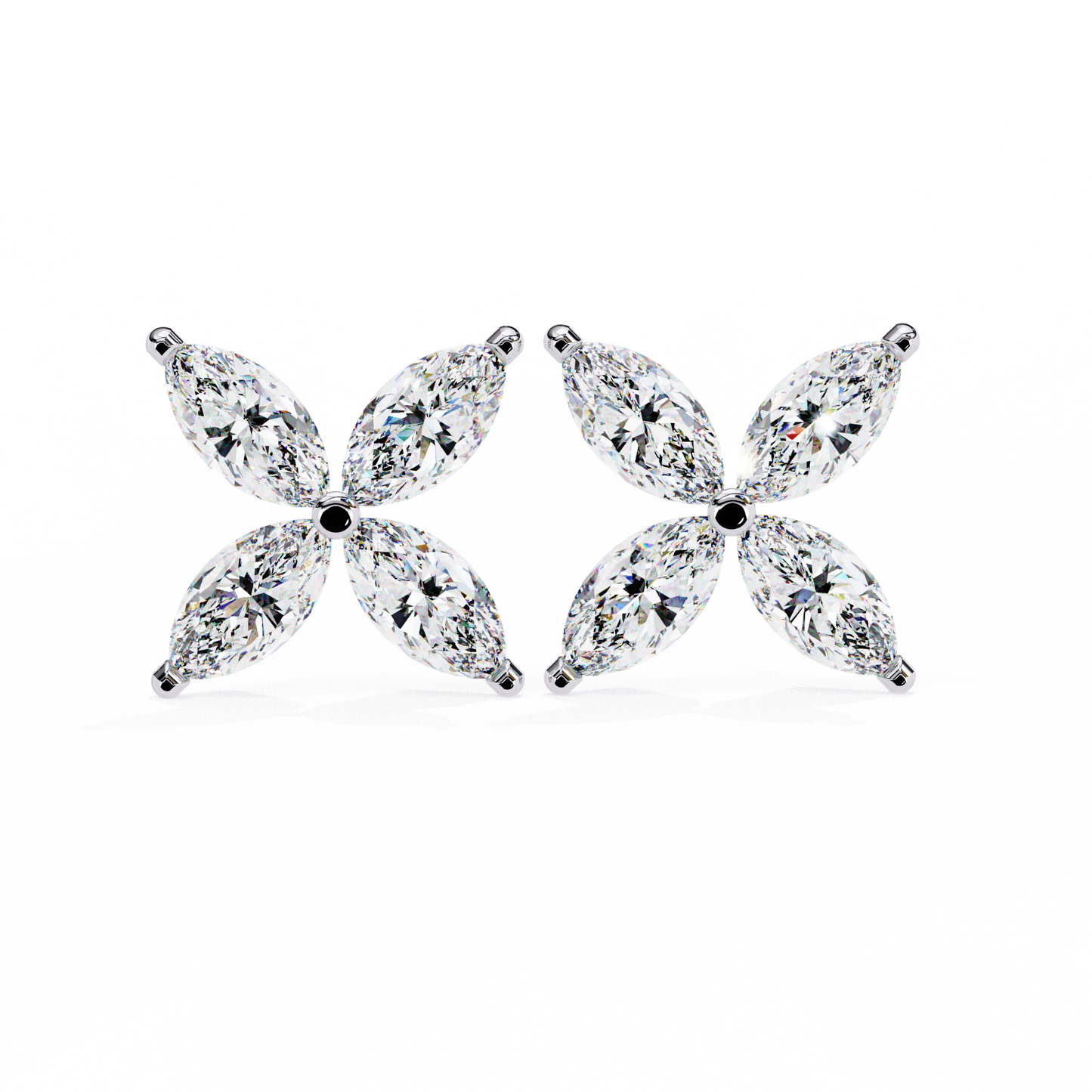 2 Carat Lily Diamond Stud Earrings