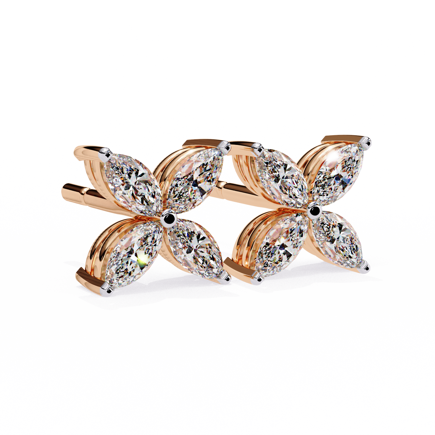 2 Carat Lily Diamond Stud Earrings