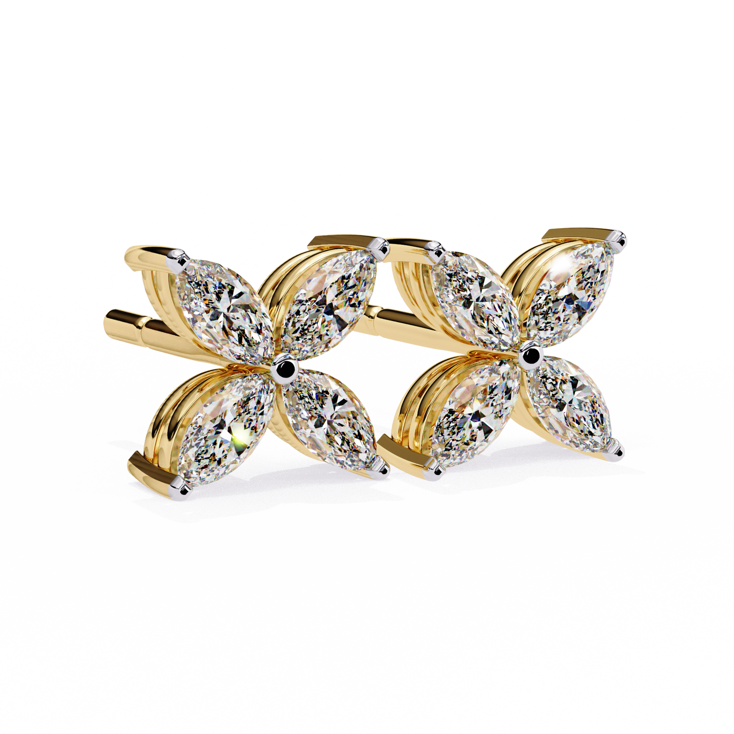 2 Carat Lily Diamond Stud Earrings