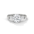 Round Threestone Ring