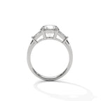 Round Threestone Ring