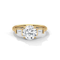 Round Threestone Ring