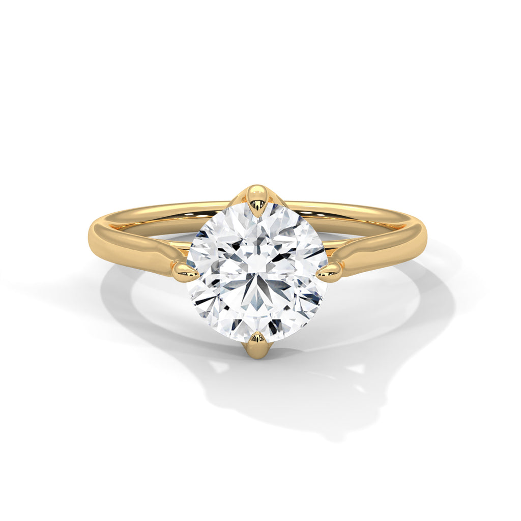 Luna Round Solitaire Ring