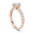 2 ct to 8 ct Diavont Oval-Cut Diamond Engagement Ring Mounting