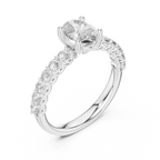 2 ct to 8 ct Diavont Oval-Cut Diamond Engagement Ring Mounting