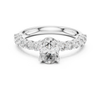 2 ct to 8 ct Diavont Oval-Cut Diamond Engagement Ring Mounting