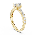 2 ct to 8 ct Diavont Oval-Cut Diamond Engagement Ring Mounting