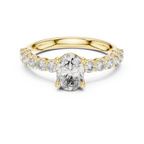 2 ct to 8 ct Diavont Oval-Cut Diamond Engagement Ring Mounting