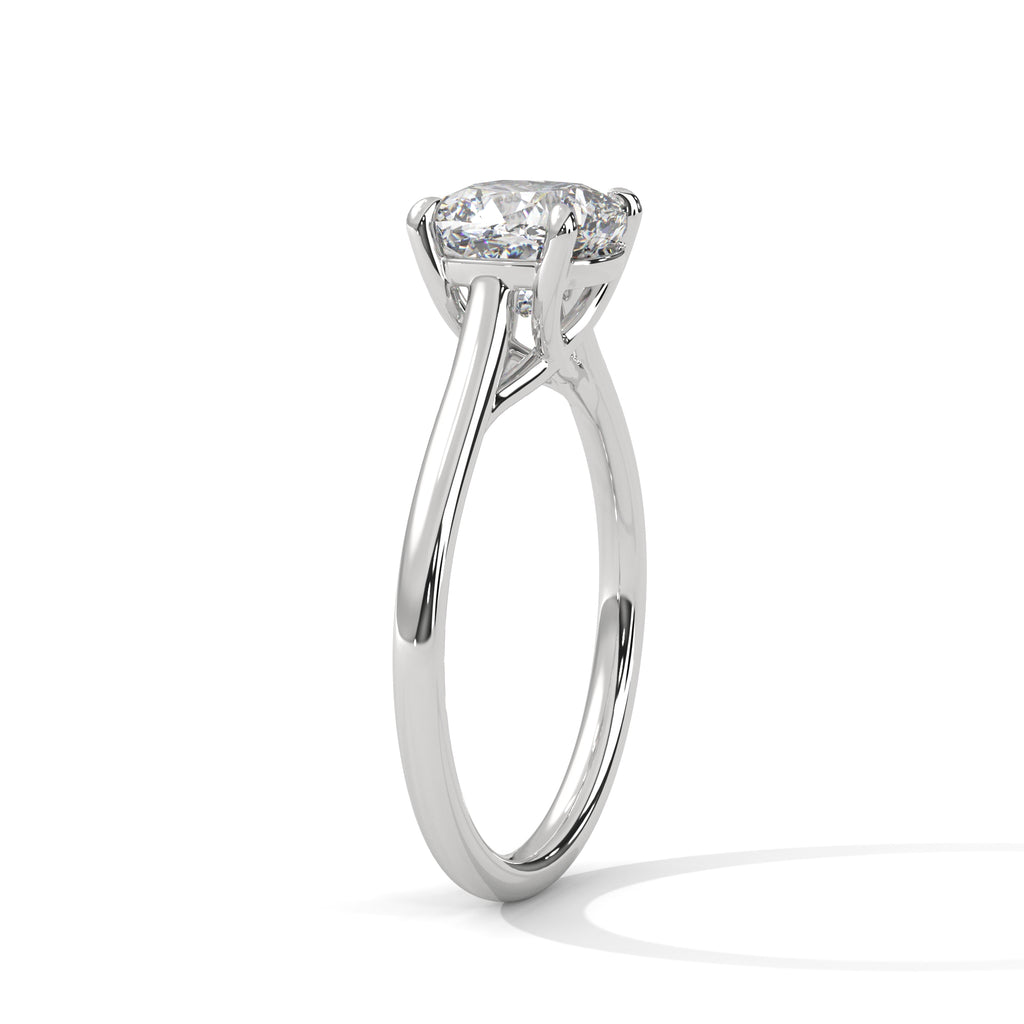 Cushion cut Solitaire Ring
