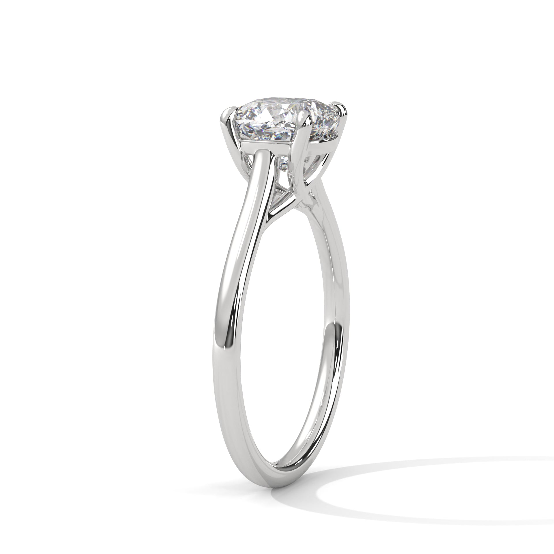 Cushion cut Solitaire Ring