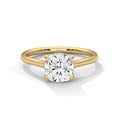 Cushion cut Solitaire Ring