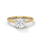 Cushion cut Solitaire Ring