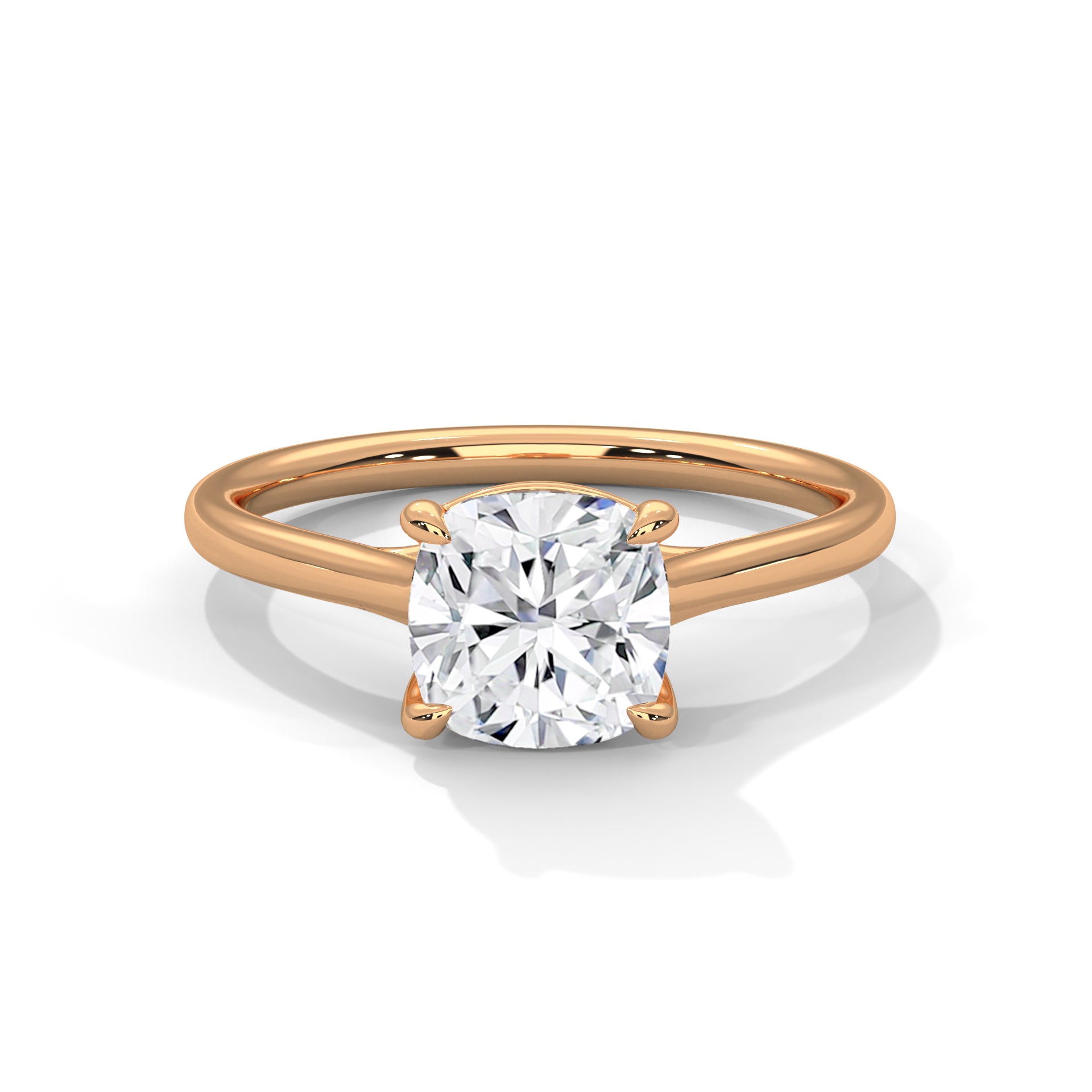 Cushion cut Solitaire Ring