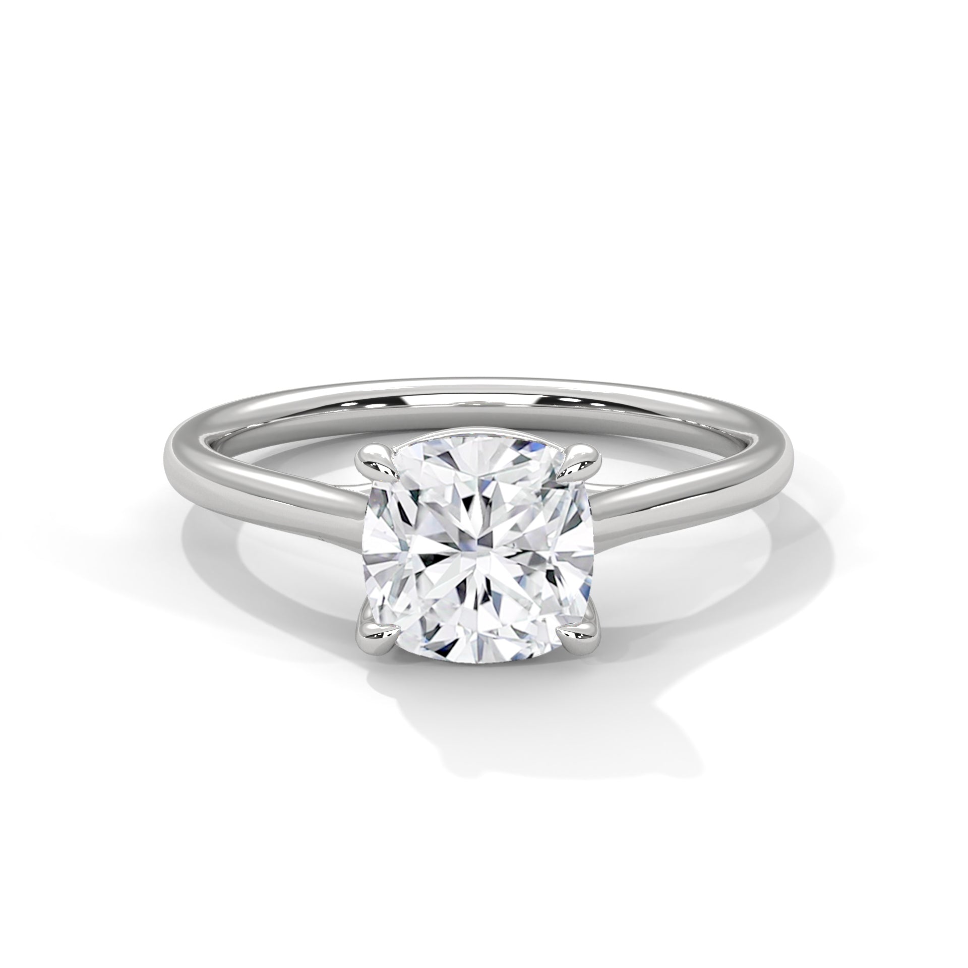 Cushion cut Solitaire Ring