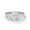 Oval Threestone Ring