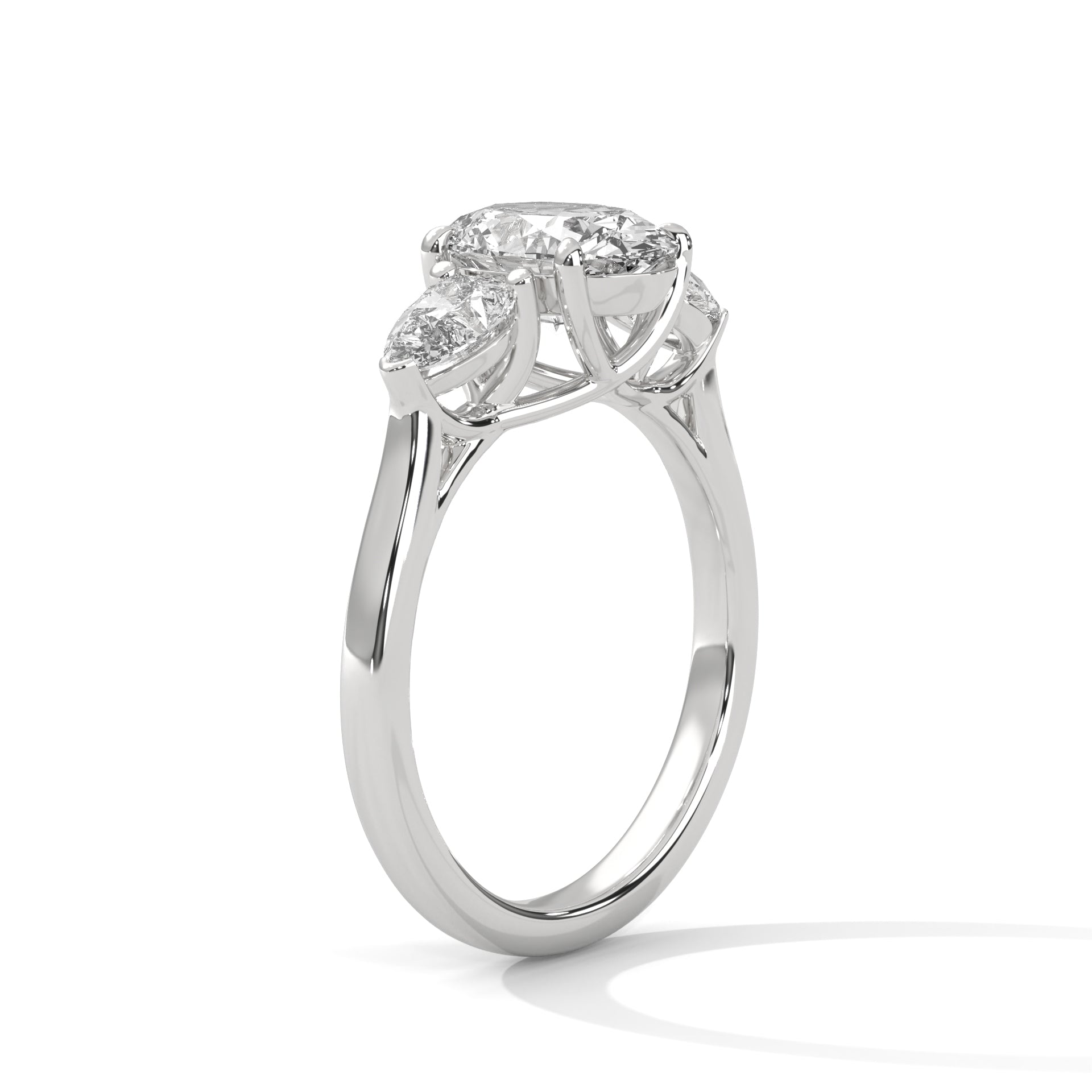 Oval Threestone Ring