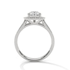 Pear Halo Ring