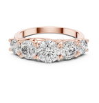 3 ct to 7 ct Diavont Five-Stone Ring
