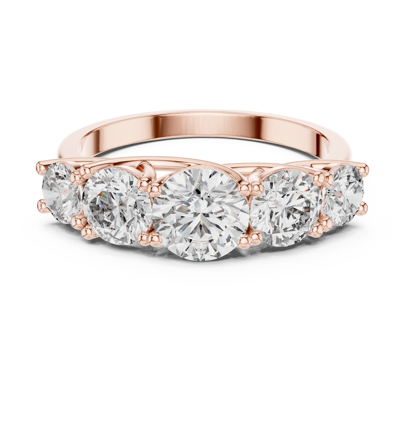 3 ct to 7 ct Diavont Five-Stone Ring