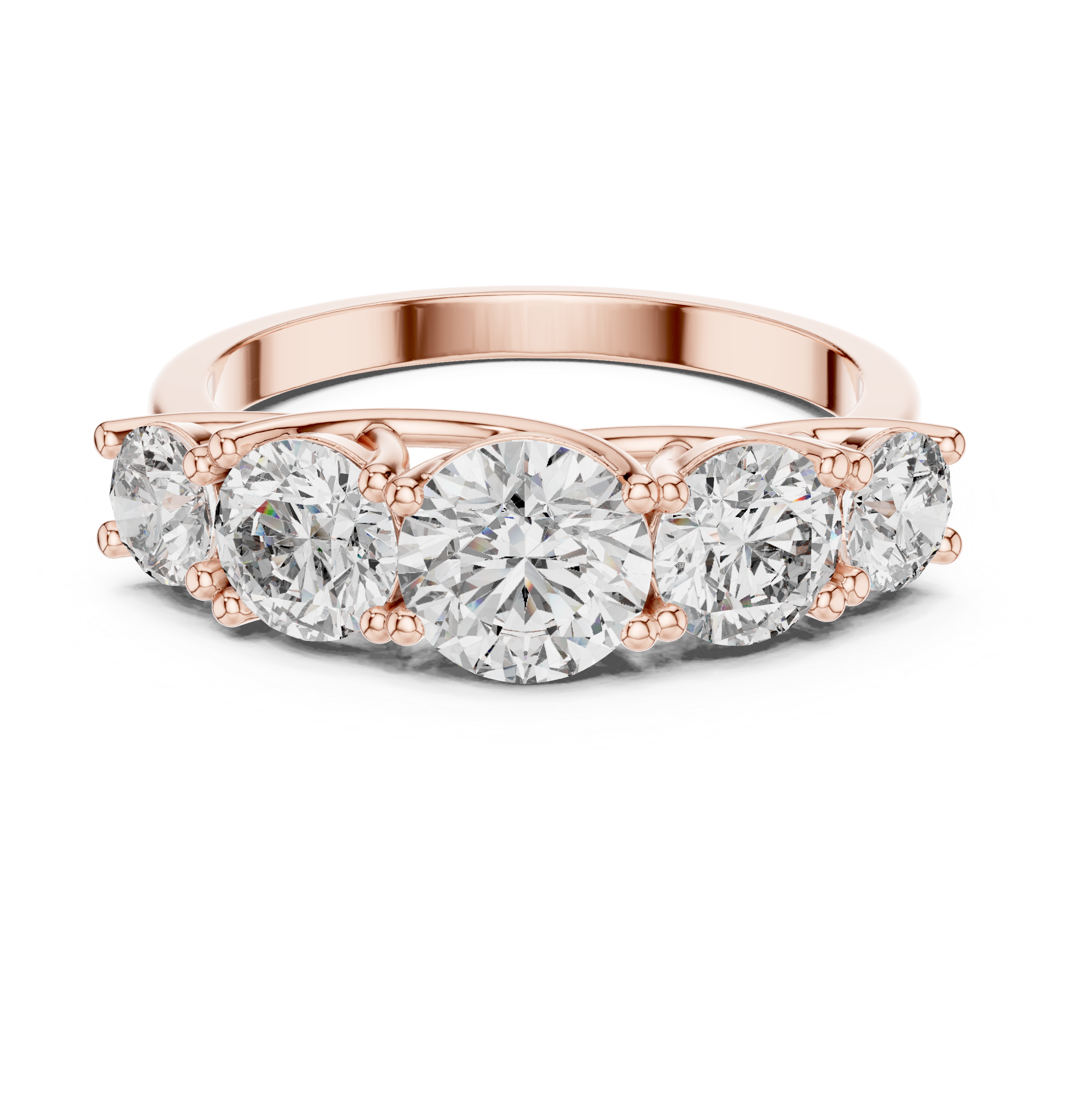 3 ct to 7 ct Diavont Five-Stone Ring