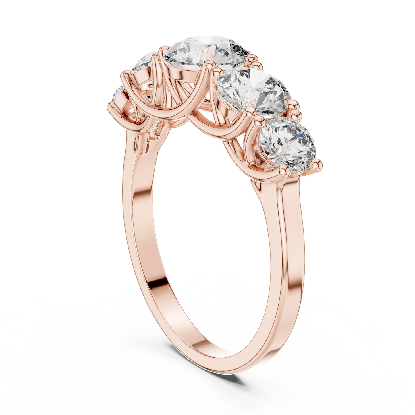 3 ct to 7 ct Diavont Five-Stone Ring