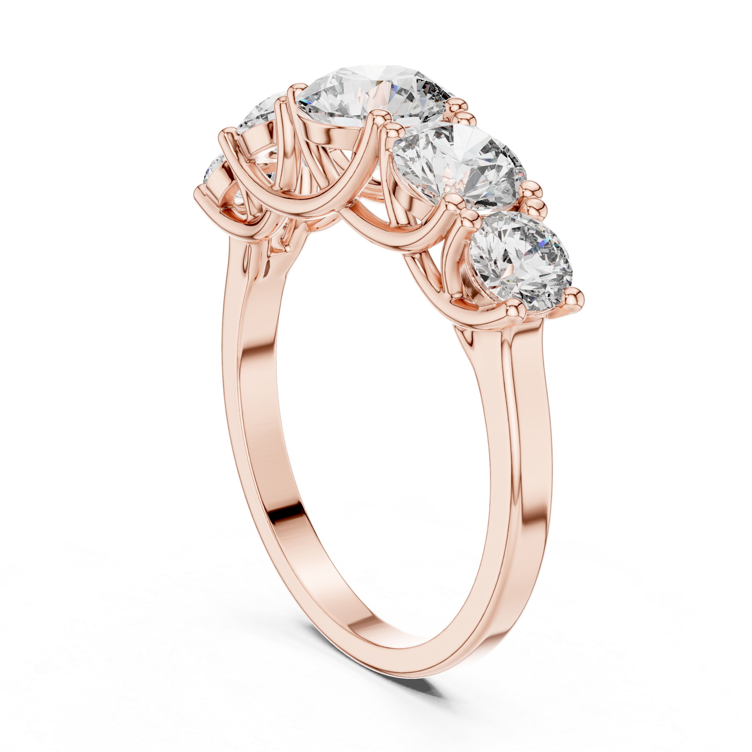 3 ct to 7 ct Diavont Five-Stone Ring