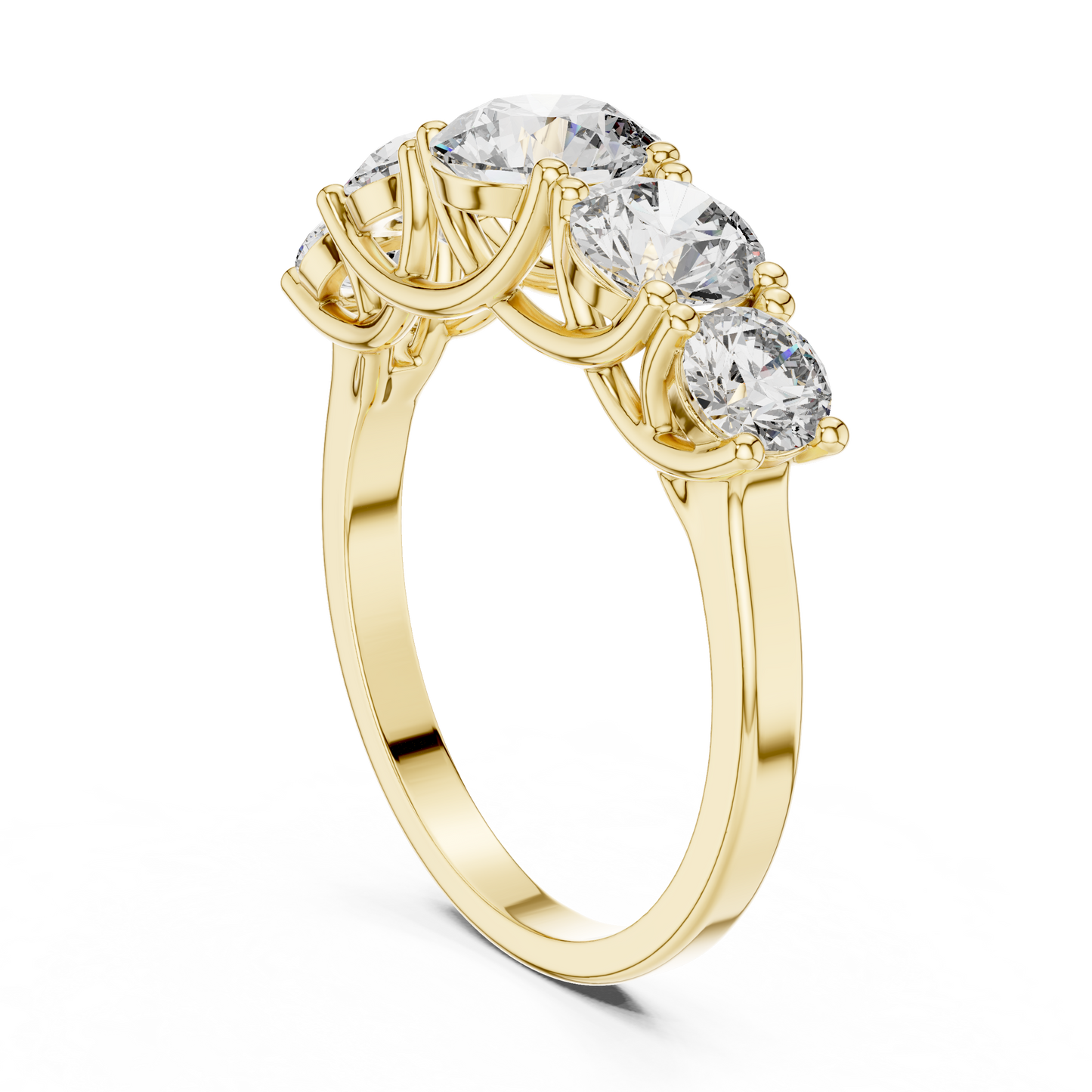 3 ct to 7 ct Diavont Five-Stone Ring