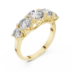 3 ct to 7 ct Diavont Five-Stone Ring