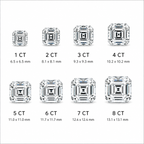 Asscher cut Solitaire Ring