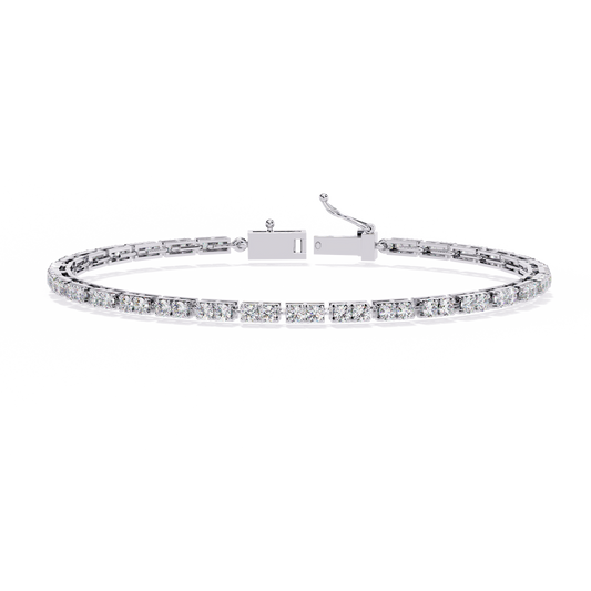 5 Carat Ice Line Tennis Bracelet in 10k Gold
