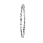 Slim Braid Diamond Tennis Bracelet