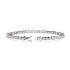 Slim Braid Diamond Tennis Bracelet