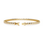 Slim Braid Diamond Tennis Bracelet