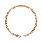 Slim Braid Diamond Tennis Bracelet