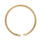Slim Braid Diamond Tennis Bracelet