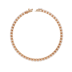 Slim Cushion Diamond Tennis Bracelet