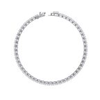 Slim Cushion Diamond Tennis Bracelet