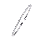 Slim Cushion Diamond Tennis Bracelet