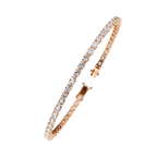 Slim Cushion Diamond Tennis Bracelet