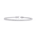 Slim Cushion Diamond Tennis Bracelet