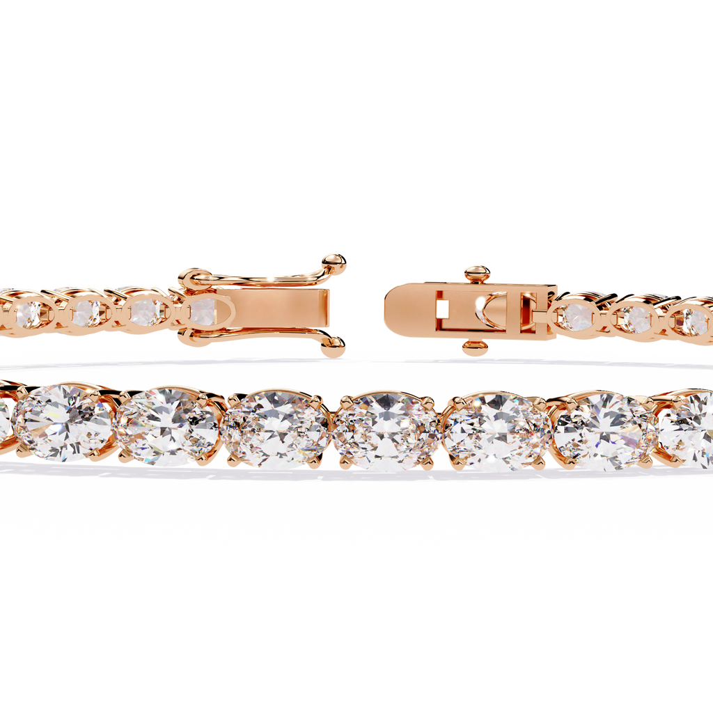 Slim Cushion Diamond Tennis Bracelet