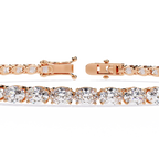 Slim Cushion Diamond Tennis Bracelet