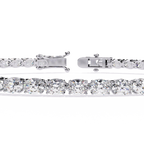 Slim Cushion Diamond Tennis Bracelet