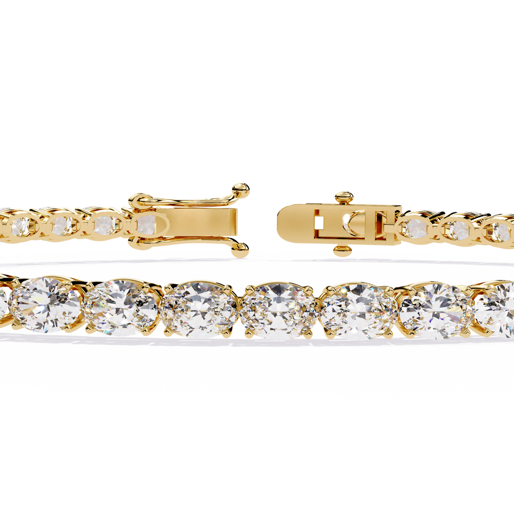 Slim Cushion Diamond Tennis Bracelet