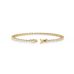 Slim Cushion Diamond Tennis Bracelet