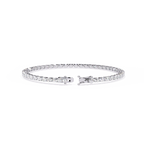 Slim Cushion Diamond Tennis Bracelet
