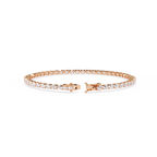 Slim Cushion Diamond Tennis Bracelet