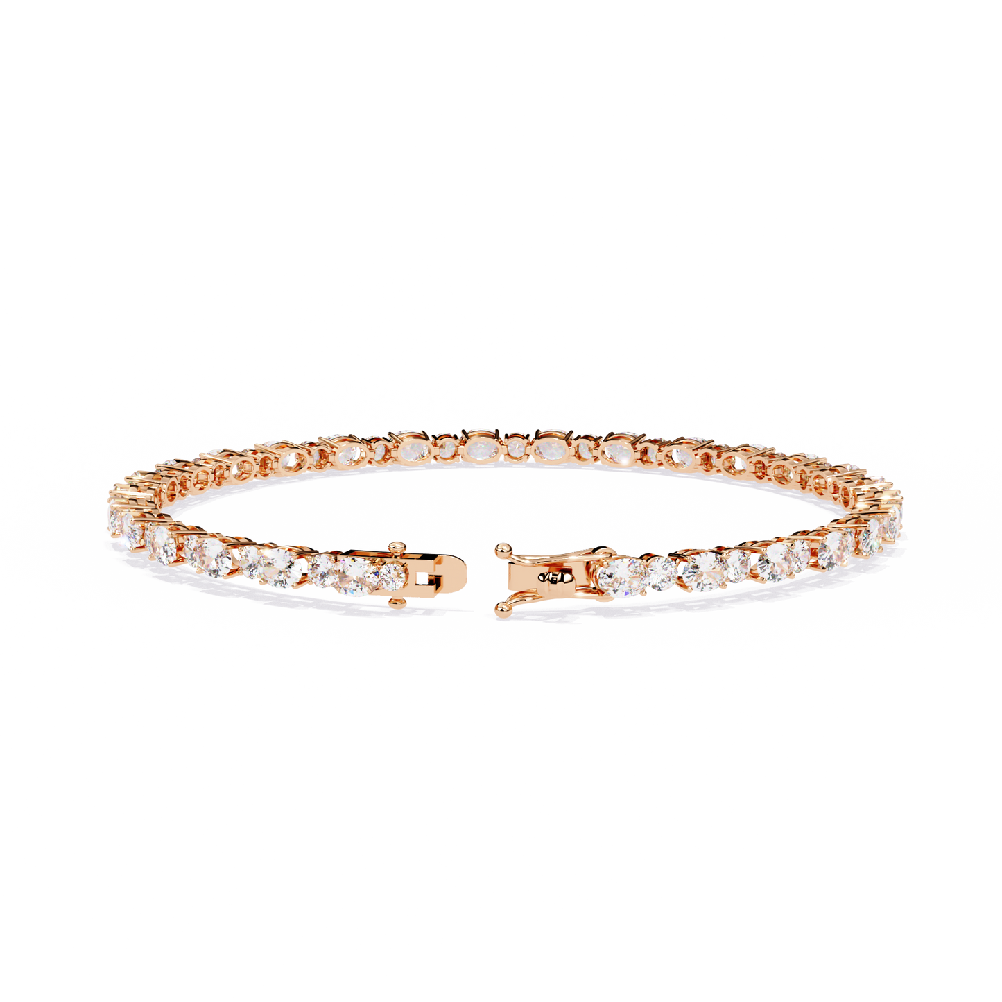 5 ct to 20 ct Diamond Tennis Bracelet in 10k Gold