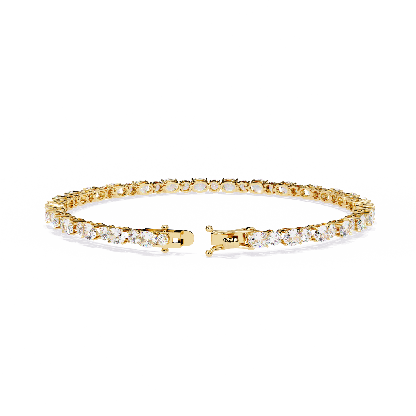 5 ct to 20 ct Diamond Tennis Bracelet in 10k Gold