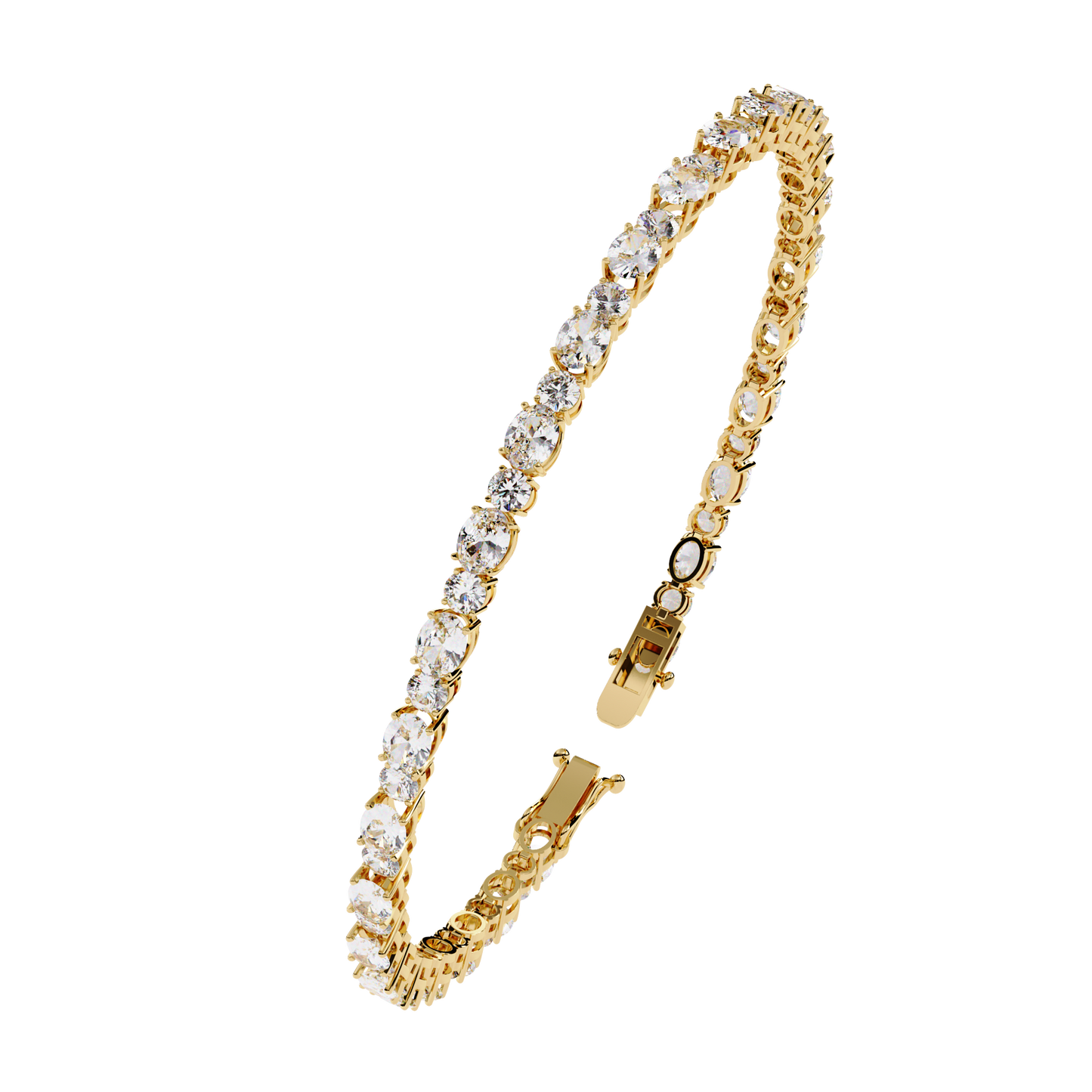 5 ct to 20 ct Diamond Tennis Bracelet in 10k Gold
